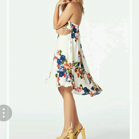 NWT JustFab Tropical Floral Boho Tank Dress, S - Picture 3 of 8